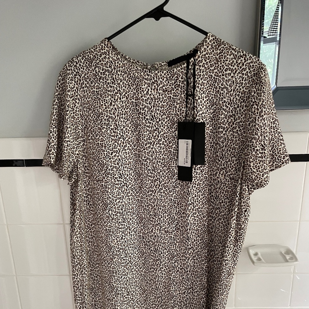 Jenni Kayne leopard print T-shirt dress